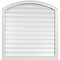 Ekena Millwork Arch Top Surface Mount PVC Gable Vent: Non-Functional, w/2"W x 1-1/2"P Brickmould Frame, 36"W x 36"H GVPAR36X3602SN - alternate 1